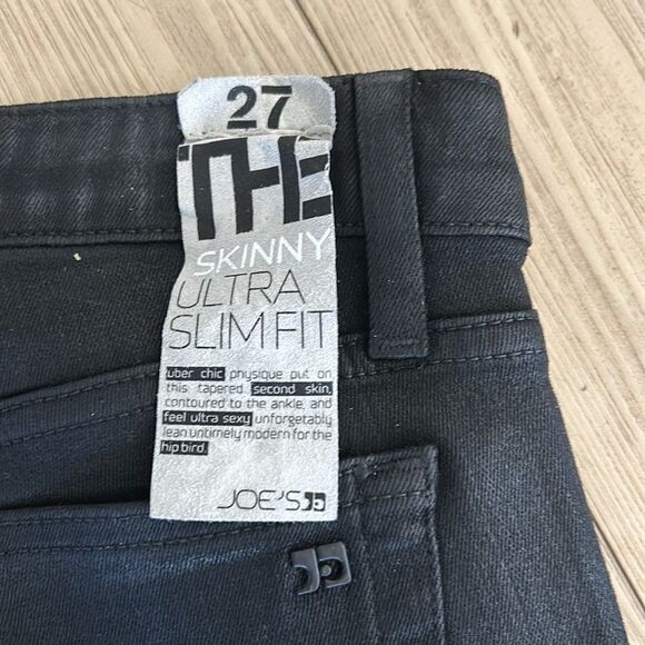 Joes Jeans Ultra slim fit Skinny Black jeans, Size 27, NWT - Picture 6 of 9